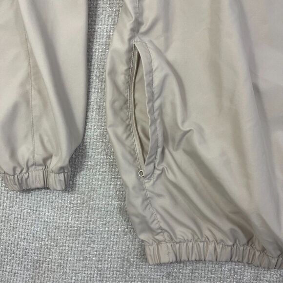 FootJoy Windbreaker Pullover Jacket Men's 2XL Beige Long Sleeve Golf Pockets - Picture 3 of 10